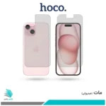 گلس پشت و رو اپل iPhone 15 مات برند هوکو