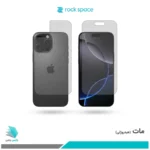 گلس پشت و رو اپل iPhone 16 Pro Max مات برند راک‌اسپیس