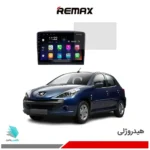 گلس مانتیور خودرو  پژو 207i  مدل ریمکس